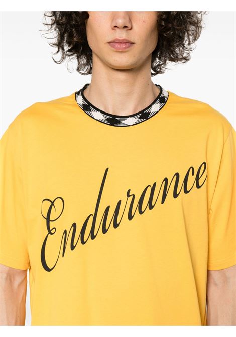 T-shirt Endurance in giallo - uomo WALES BONNER | MS24JE16JE01300